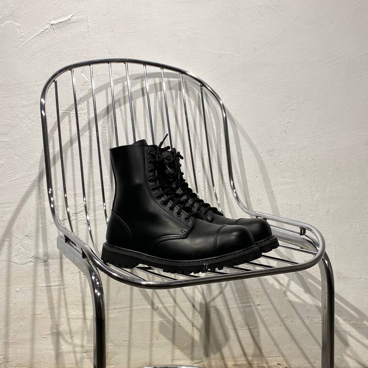 Vintage Phantom Steel Toe Leather Boots