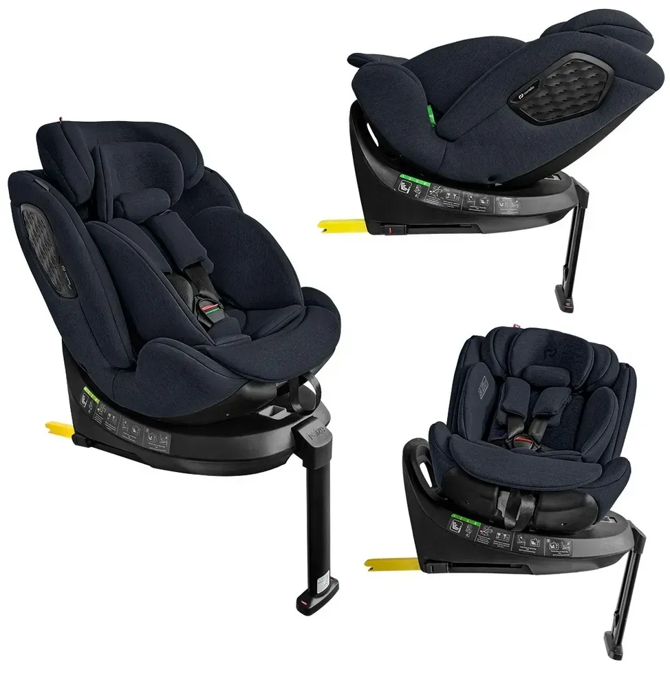 Автокрісло Carrello Bliss+ CRL-17707 i-Size 40–150 см ISOFIX 360° з опорною ніжкою Deepwater Grey