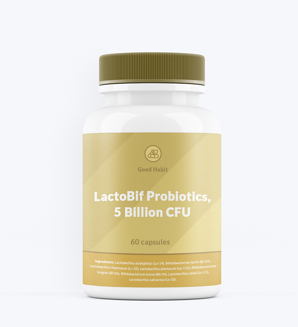 LactoBif Probiotics, 5 Billion CFU, 60 capsules