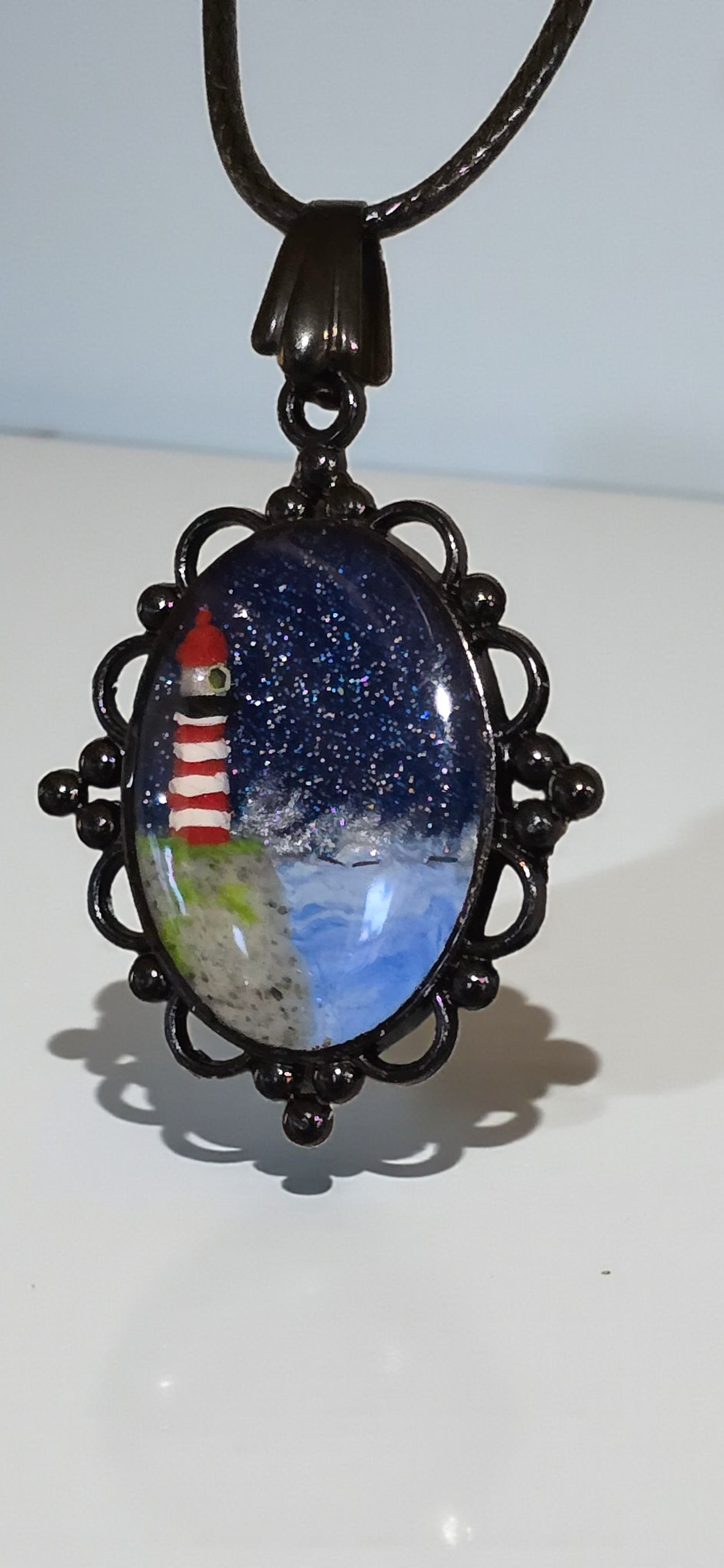 West Quoddy Head Lighthouse Necklace