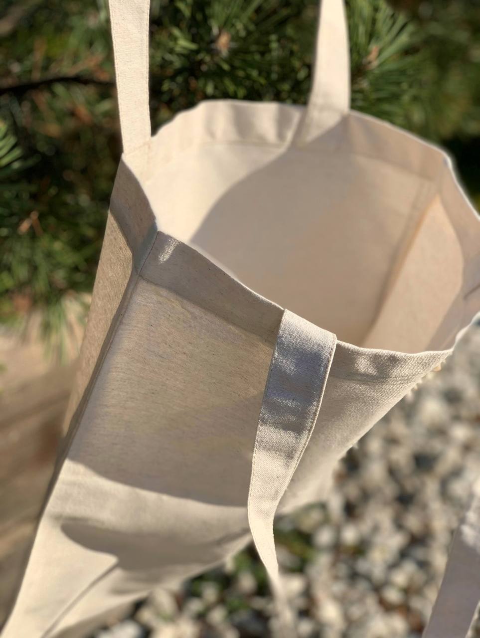 Шопер бежевий (натуральний колір) класичний