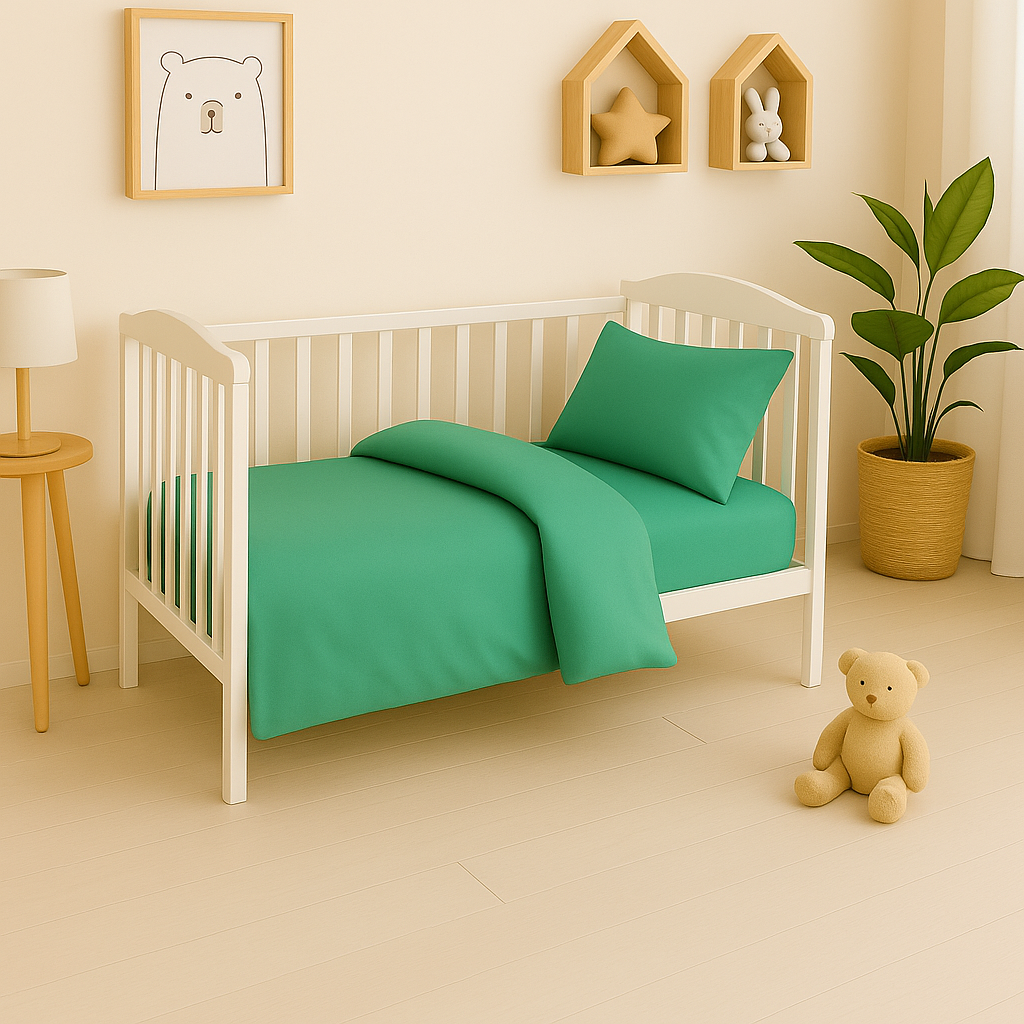 Дитяча постільна білизна з фланелі "Нефрит"