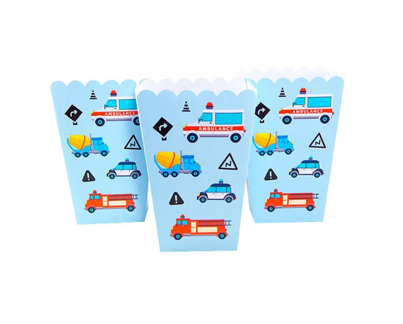 Коробочки поп-корн Транспорт 1шт