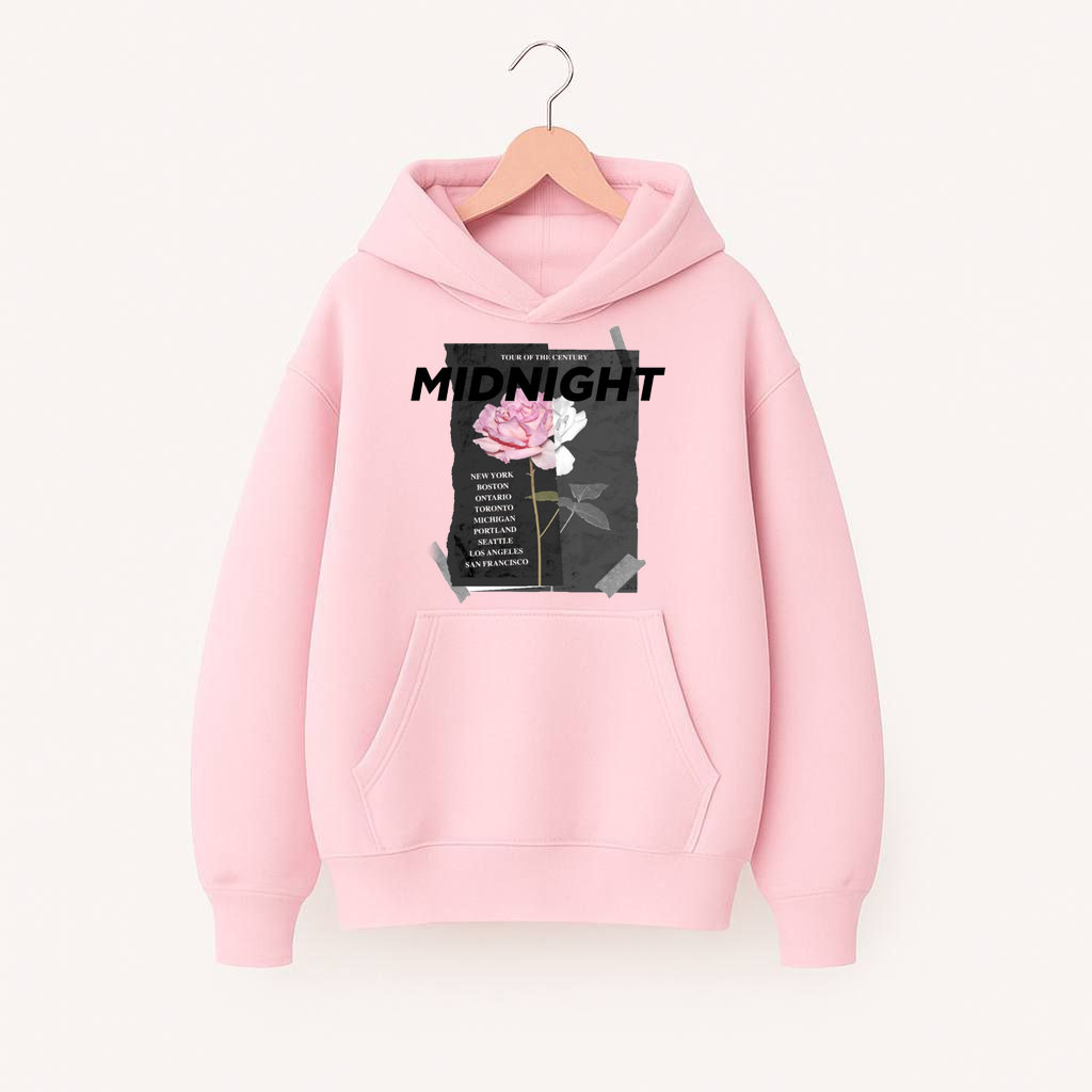 ХУДІ  ОВЕРСАЙЗ РОЖЕВИЙ  З ПРИНТОМ 