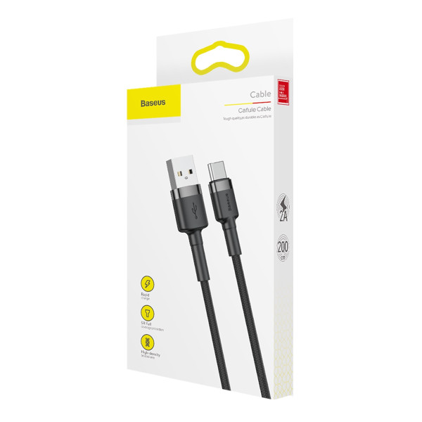 Кабель Baseus Cafule Cable - USB to Type-C (QC3.0 2A 1m)