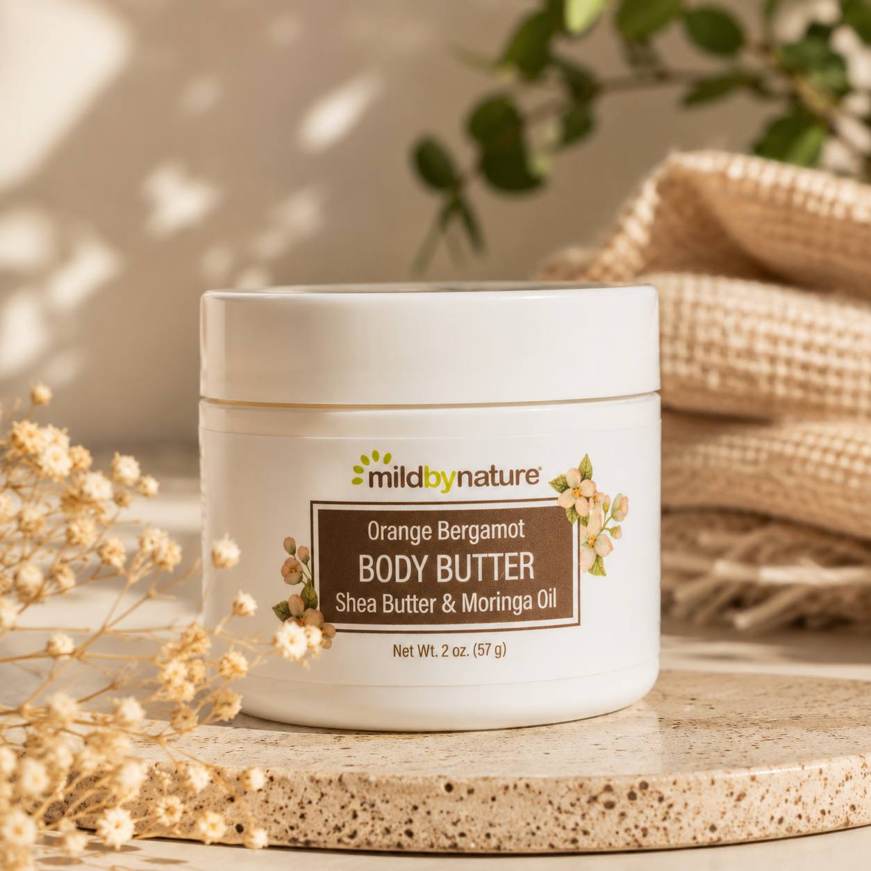 Mild By Nature Body Butter Orange Bergamot Shea Butter Moringa Oil Масло для тіла з апельсином і бергамотом
