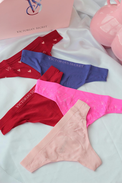 Набір трусиків 5-Pack Logo Cotton Thong Panties