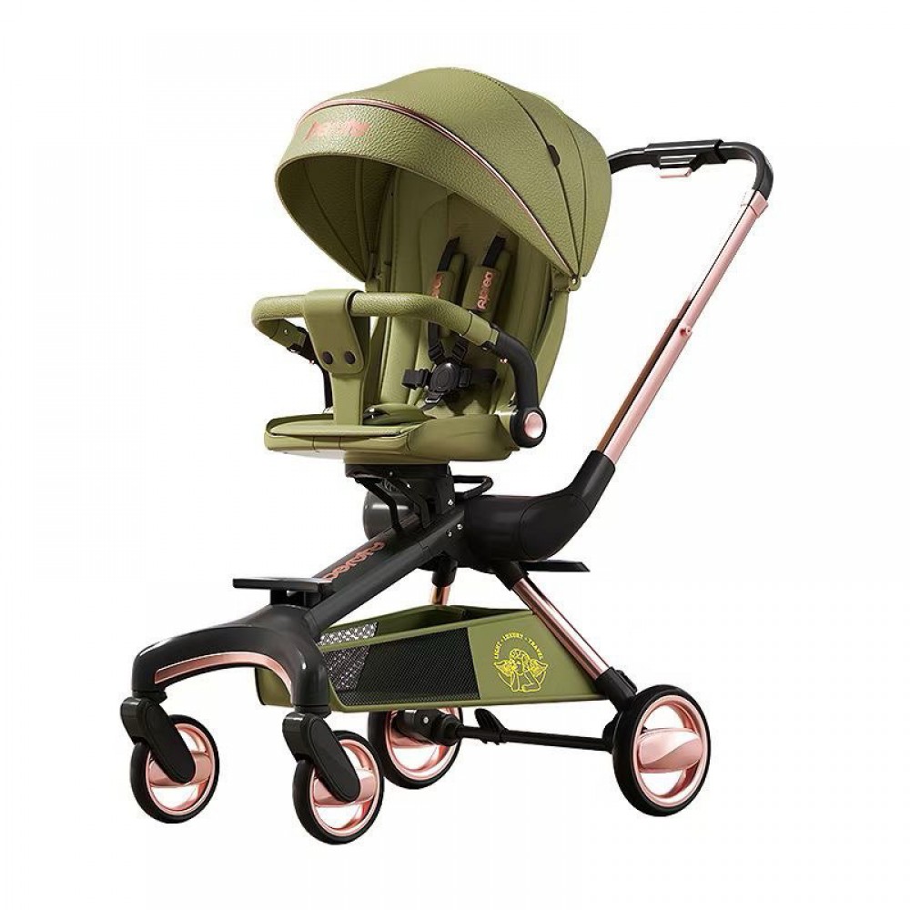 Коляска реверсивна прогулянкова Beruty Space olive/gold