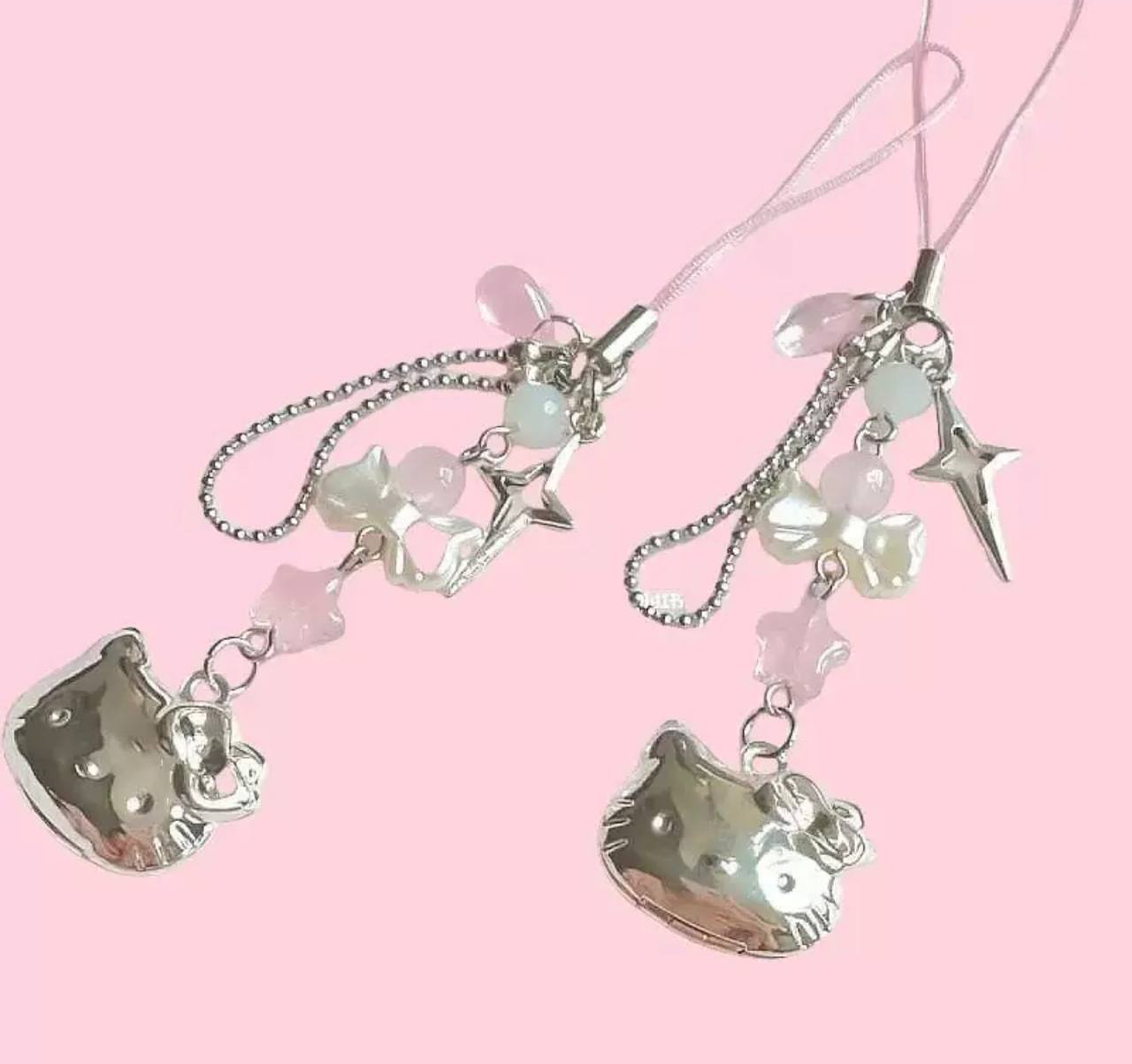 Брелок з підвіскою Котик, підвіска для телефону Кітті