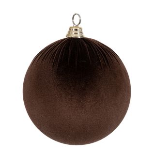 Оксамитова куля Шоколад, 20 см