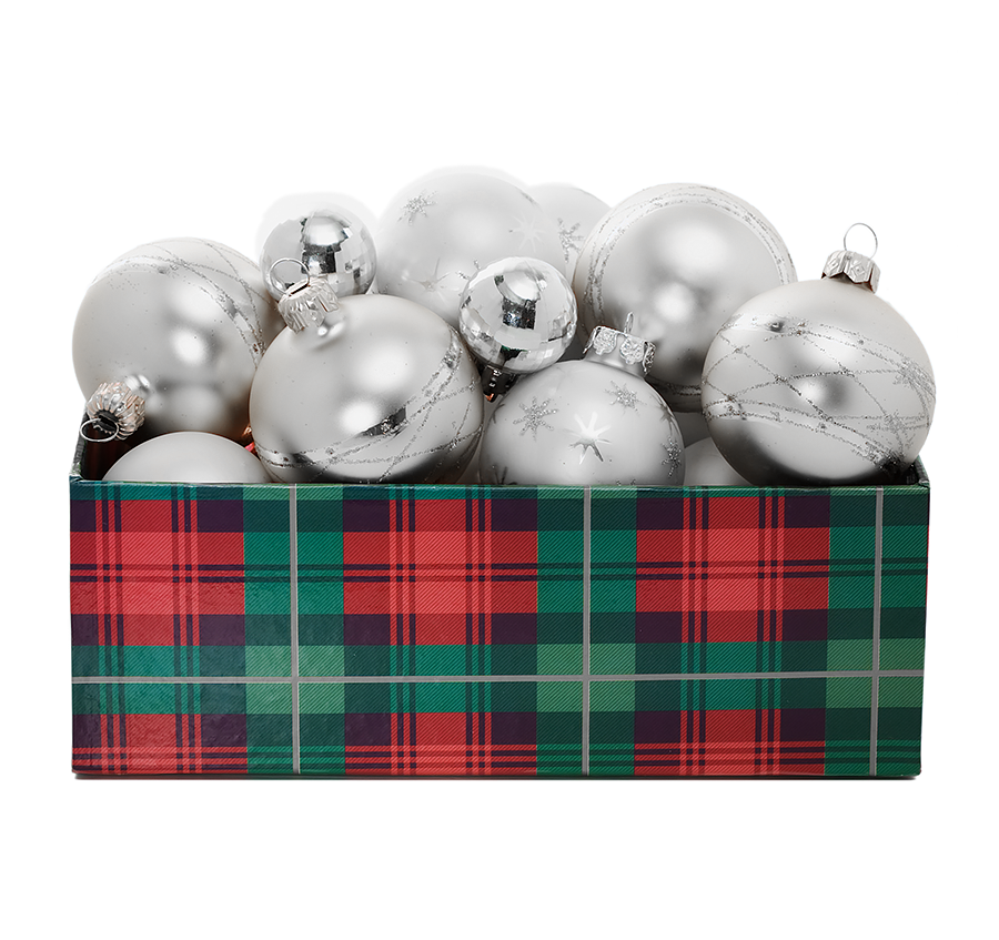 Silver Christmas Balls