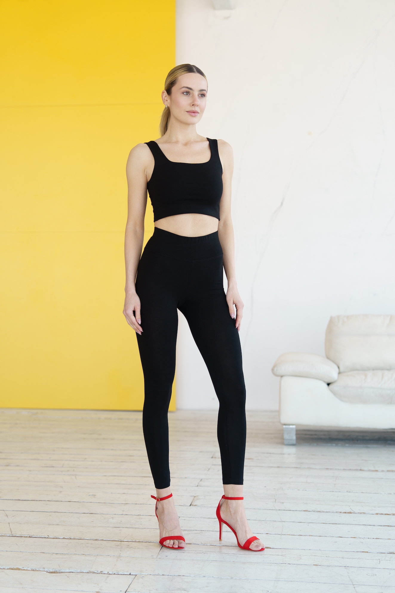 Комплект жiночий "Eva" легінси + топ (XS, S, M, L, XL)