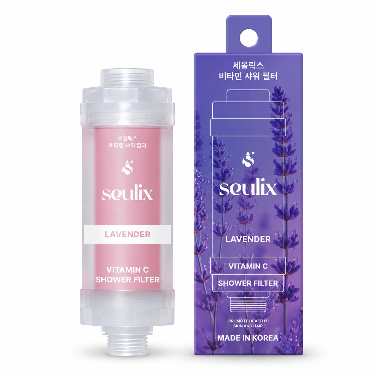 Вітамінний фільтр для душу з ароматом лаванди Seulix Lavender Vitamin C Shower Filter