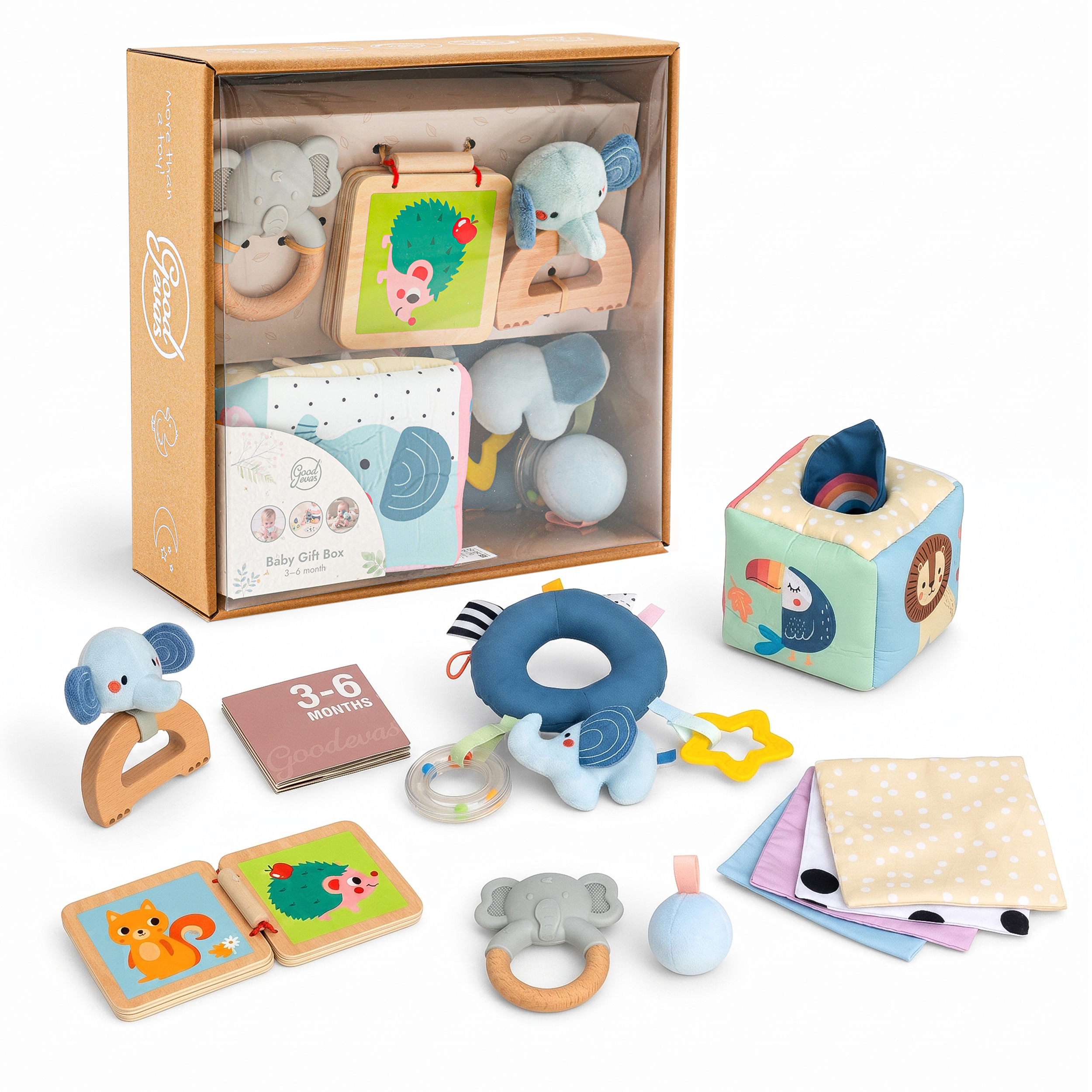 Розвивальний набір іграшок для немовлят BabyBox 3-6 місяців