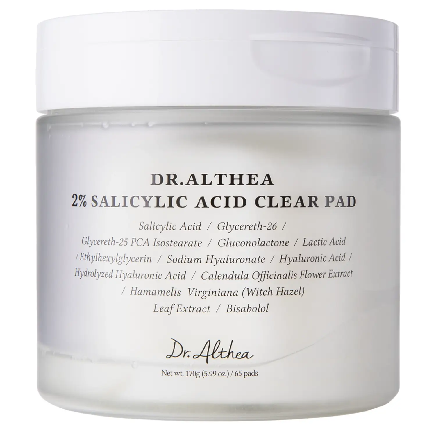 Очищувальні педи Dr. Althea - 2% Salicylic Acid Clear Pad з саліциловою кислотою 2% - 65шт.