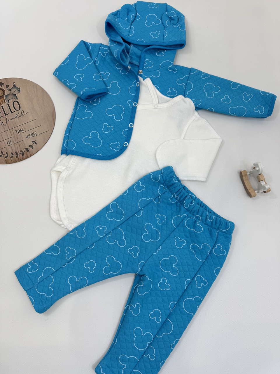 Теплий комплект для немовляти з боді