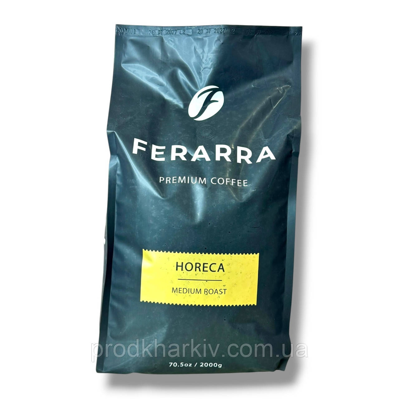 Кава в зернах Ferarra HORECA (Феpapa), 2 кг Купаж Арабіки та Робусти, середнє обсмажування