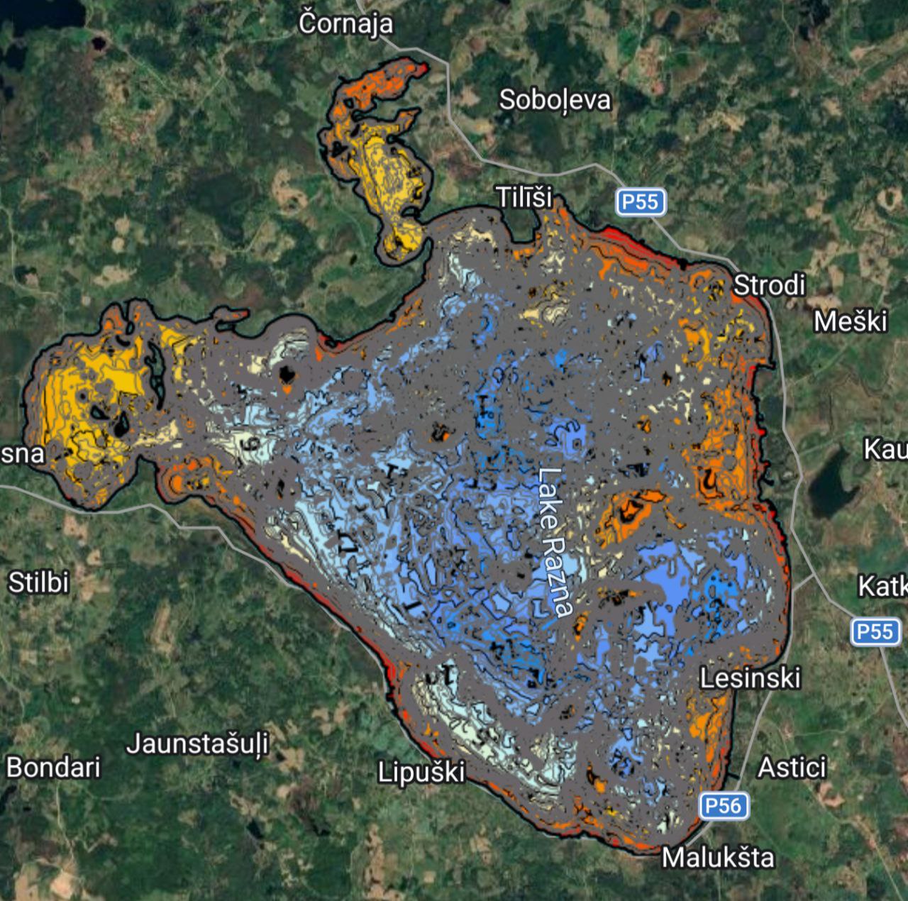 Lake Rāzna Латвия