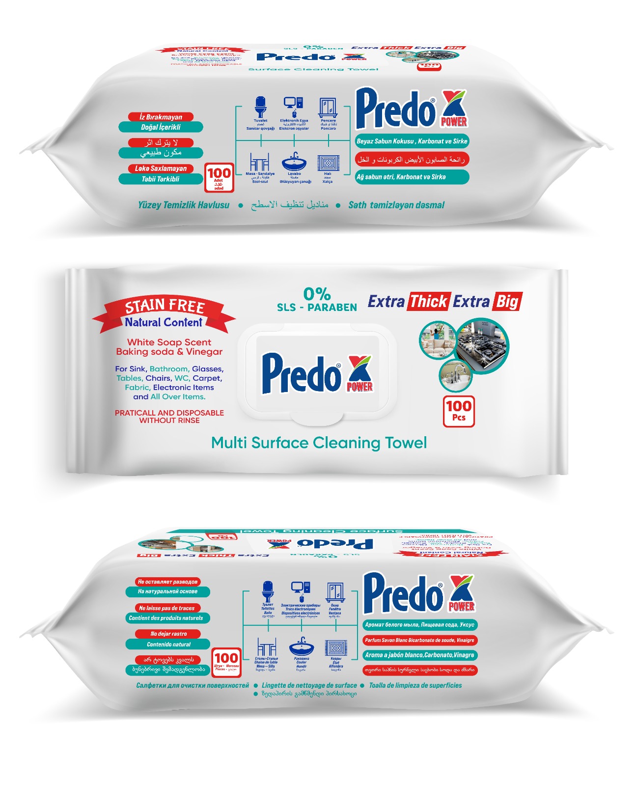 Predo Power Multi Surface Cleaning Towel 100 szt.