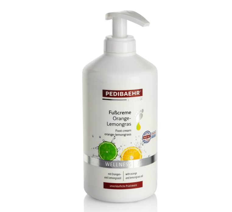 Крем для рук та ніг з олією апельсину та лайму PediBaehr Fub Creme Orange Lemongrass, 500 мл