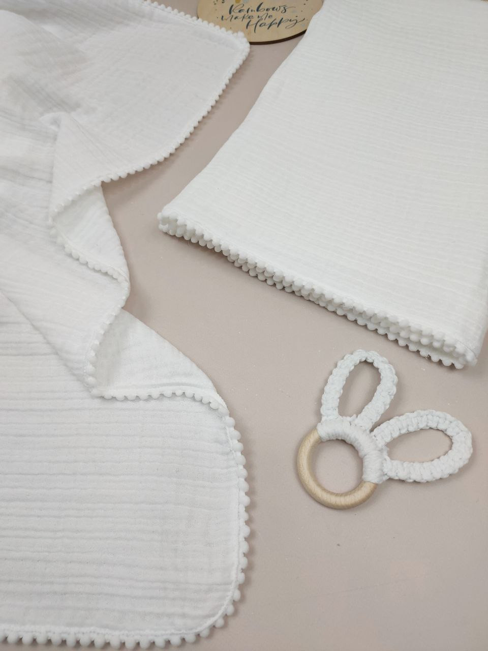 Плед для новорожденних(ткань муслин 4х шаровий)