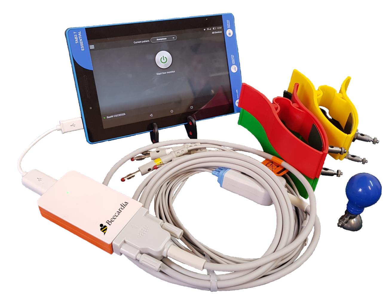 Mobile Cardiograph for remote ECG registration (base cable type Schiller)