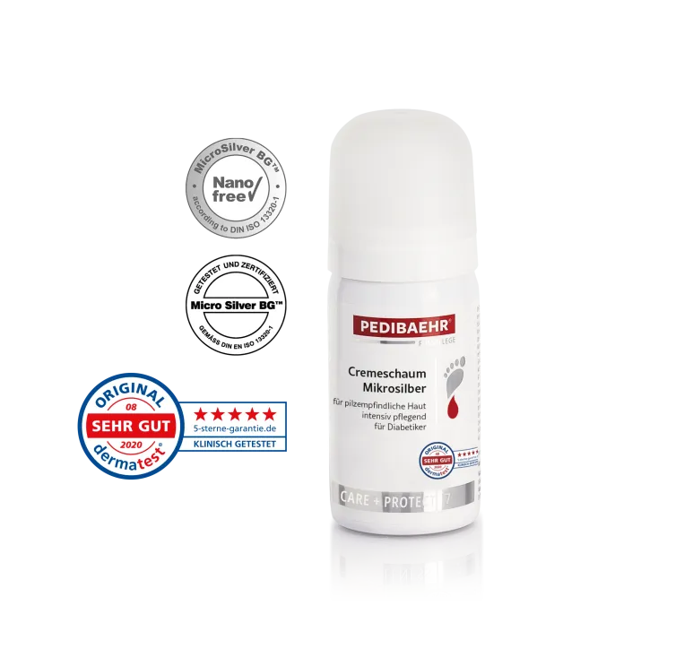 Крем-піна протигрибкова з мікросріблом PediBaehr Cremeshaum Mikrosilber, 35 мл