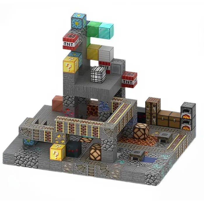 Фортеця з пастками та таємницями 224 дет. | Дитячій магнітний конструктор в стилі Minecraft