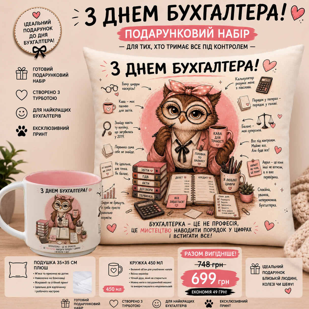Подарунковий набір до Дня бухгалтера 