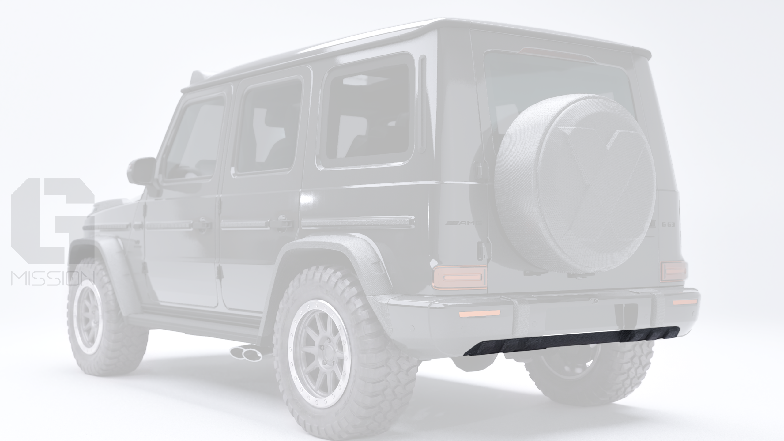 Rear bumper Carbon Splitter 