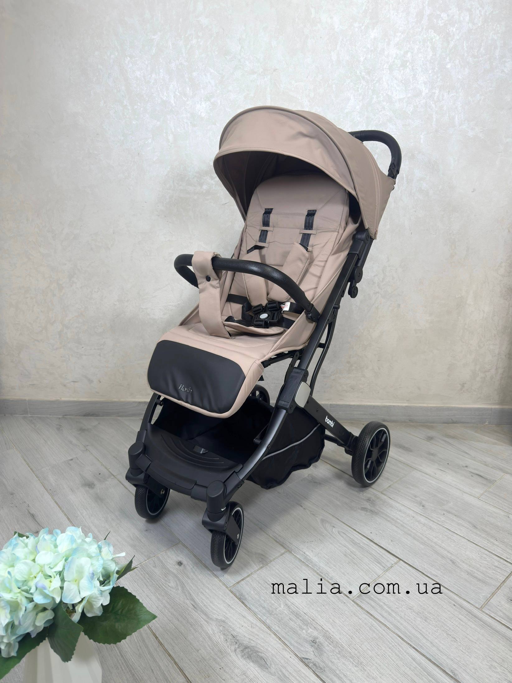 Коляска дитяча M 5727-1 FLASH Taupe Gray