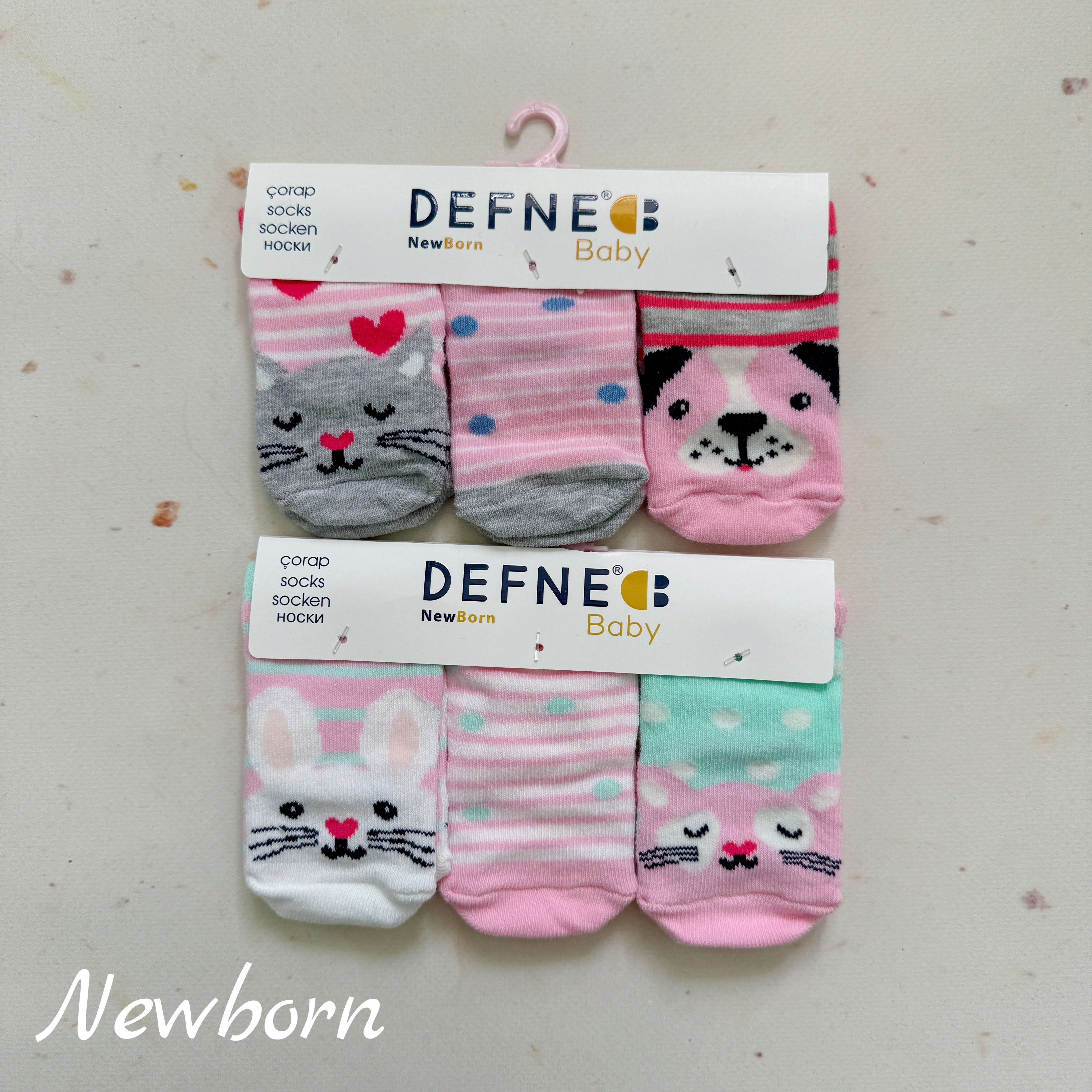 Носочки для новонароджених звірята 3шт