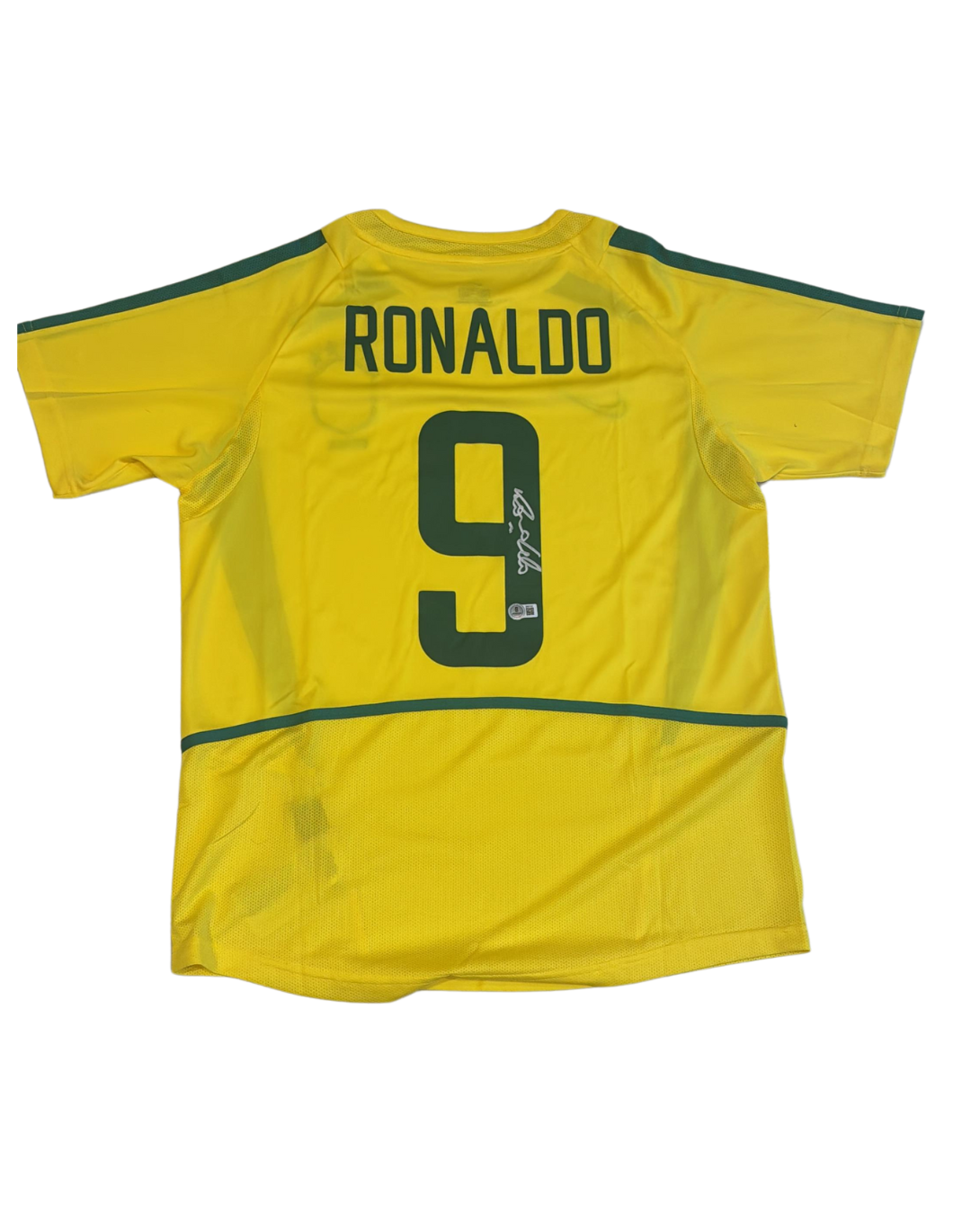 JERSEY RONALDO NAZARIO SIGNED CERTIFICADO BECKETT