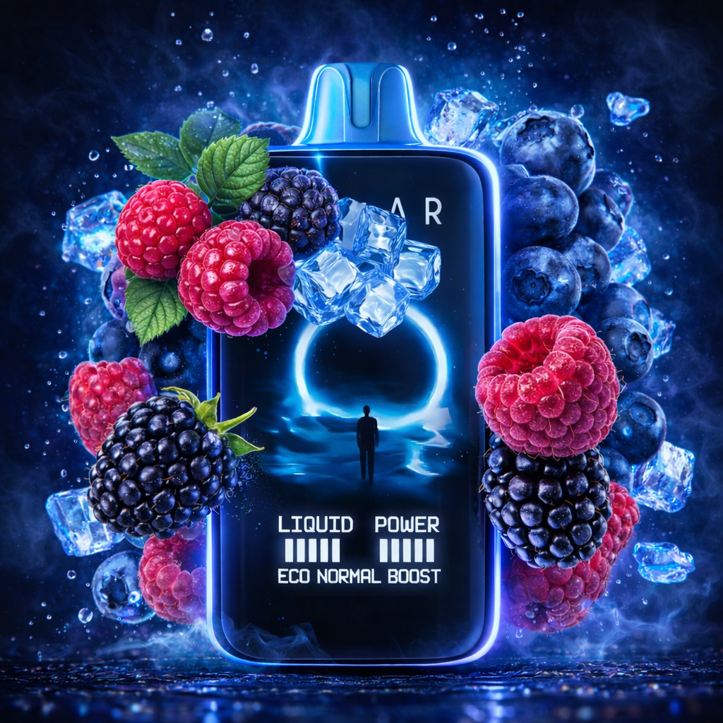 Ельф Moon Night 40000 Blue Razz Ice (Cвіжі Ягоди Лід )