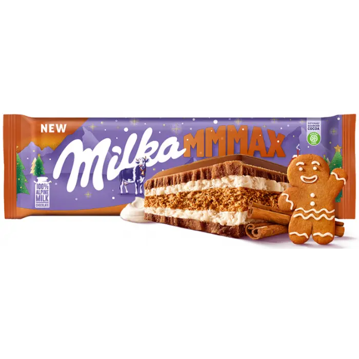 Шоколад Milka з імбирним печивом, 300 г