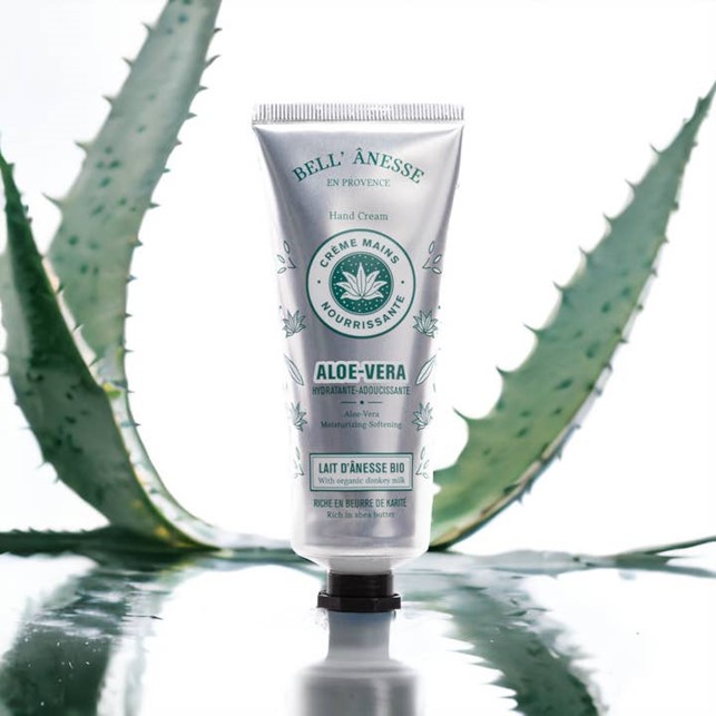 ALOE VERA HÅNDCREME MED ORGANISK ÆSELMÆLK (75ML)