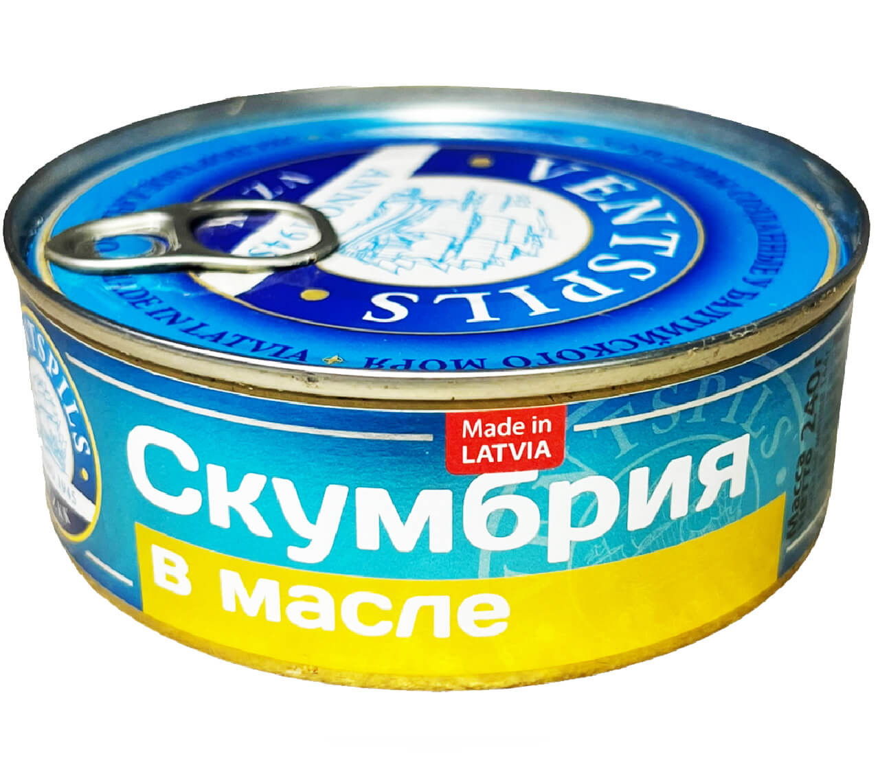 Скумбрія в Оліі, Латвія
