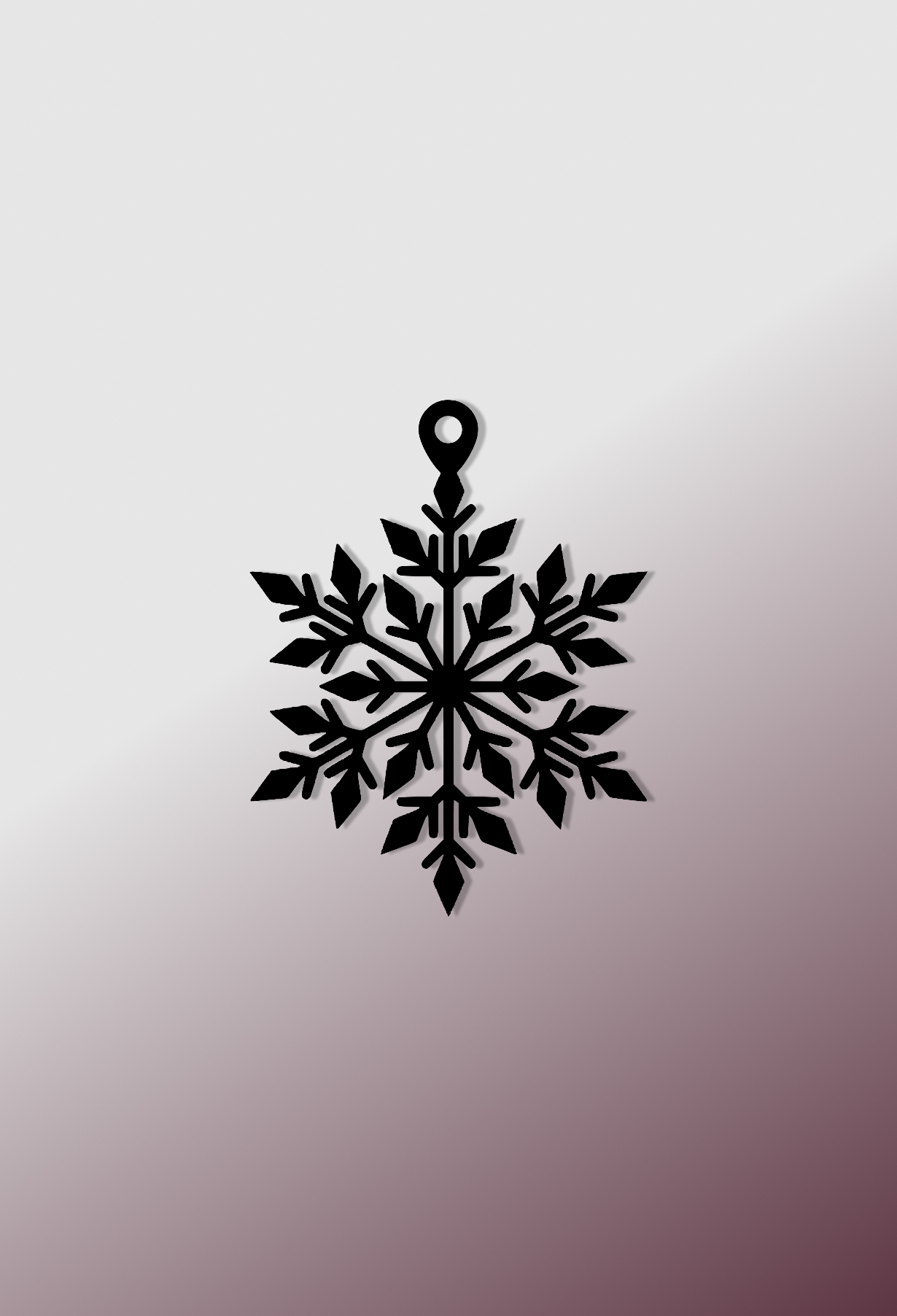 Металева прикраса "Зимова Фігурна Сніжинка"