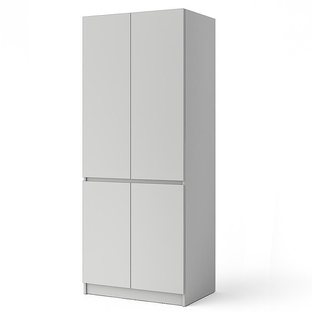 Шафа на 2 полиці та тримачем для одягу 80х50х210см