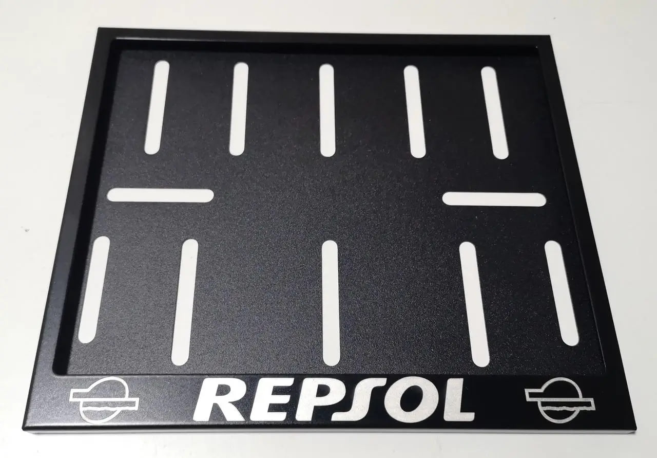 Рамка для мотономера Repsol black метал