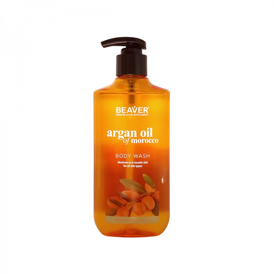 Beaver  ГЕЛЬ ДЛЯ ДУШУ З АРГАНОВОЮ ОЛІЄЮ - BEAVER ARGAN OIL OF MOROCCO BODY WASH 400ML