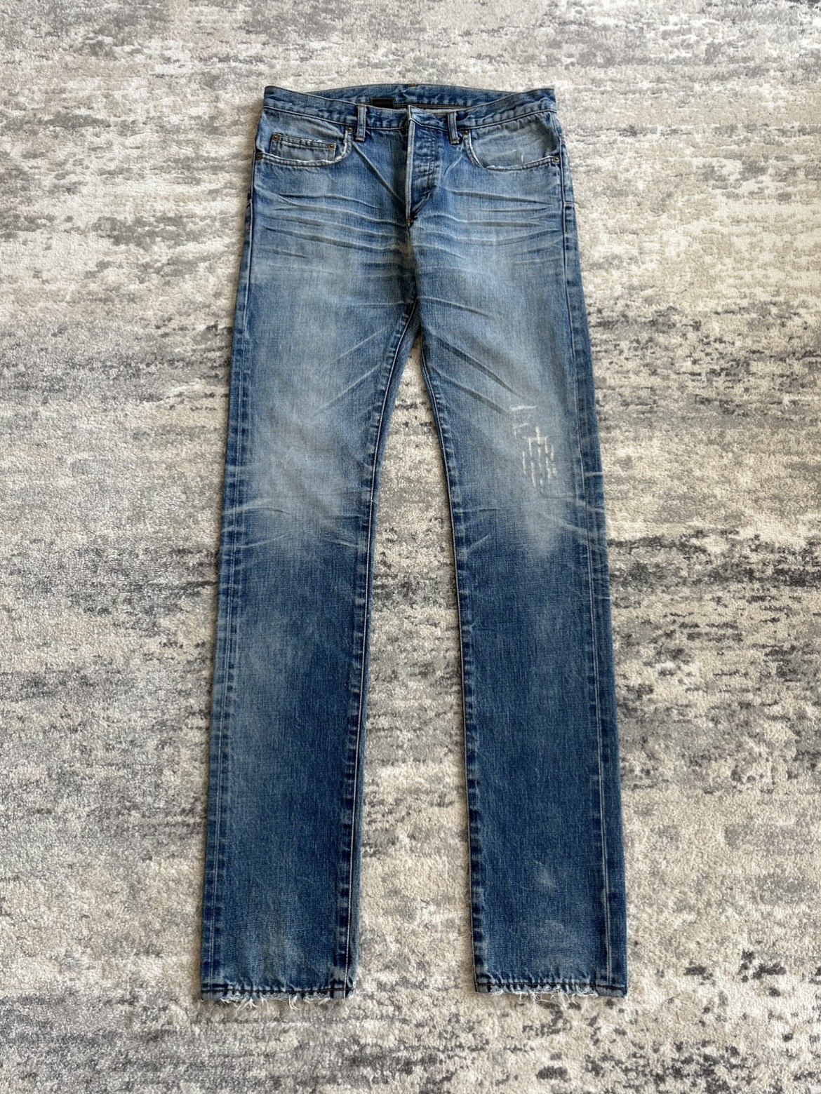 dior homme aw04 clawmark distressed denim