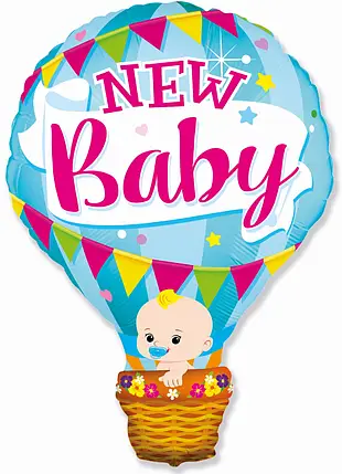 Повітряна куля New Baby блакитна