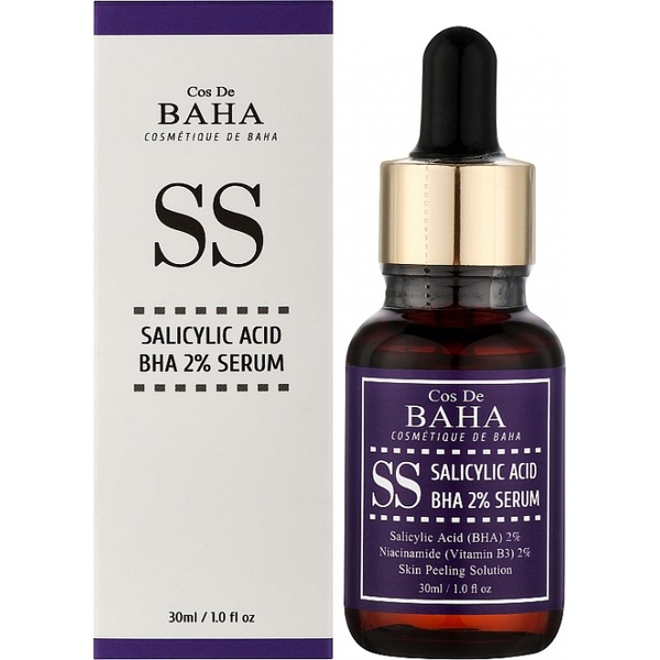 Сироватка для обличчя з саліциловою кислотою Cos De BAHA Salicylic Acid BHA 2% SS 30 ml.