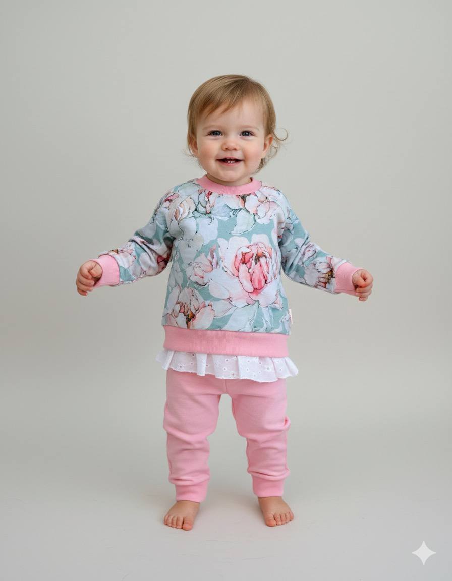 Дитячий костюм двонитка "Квіти"