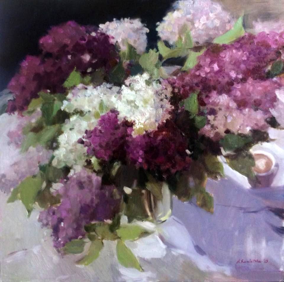May aroma, 2019, 60х60 sm, oil on canvas