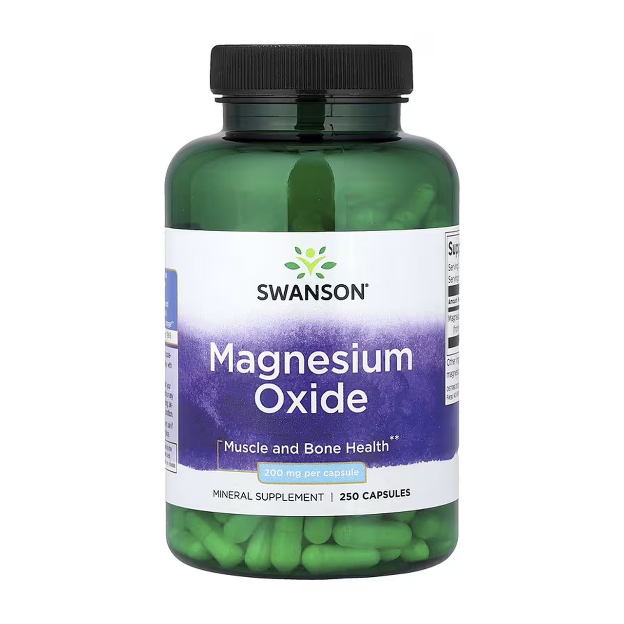 Magnesium Oxide 200 mg - 250 caps