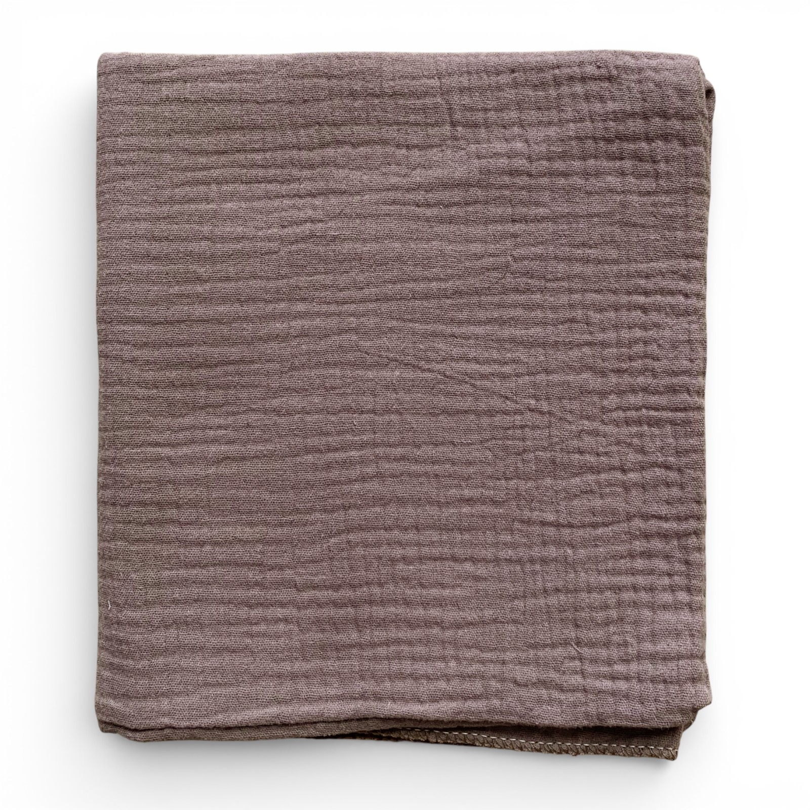 Пелюшка муслінова 90 х 70 см однотонна коричнева