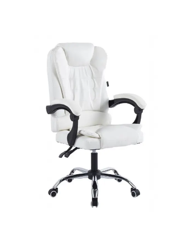 Крісло керівника Менеджер, офісне крісло на колесах, крісло офісне біле