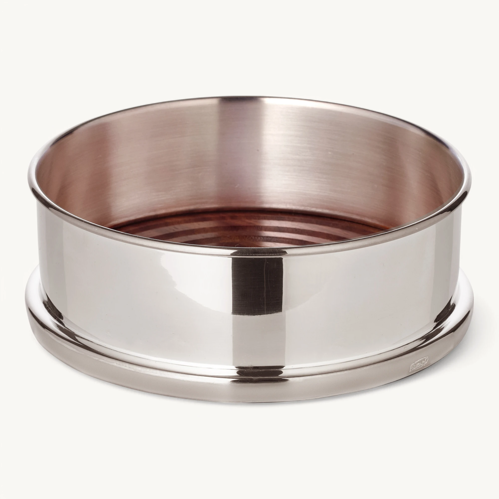 Підставка для пляшок Edzard «Derby», посріблена з дерев’яною основою, 5×13 см